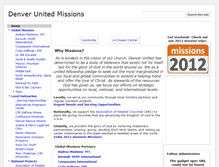 Tablet Screenshot of missions.denverunited.com